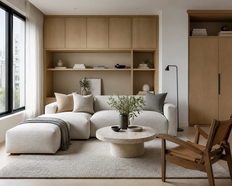 Compact Minimal Living Room